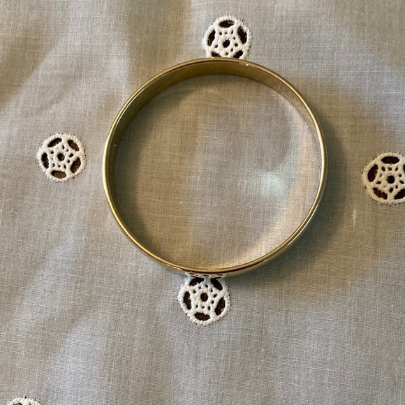 Monet Accessories - Monet L vintage bangle bracelet in gold tone